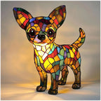 Colorful Dog Figurine Table Lamp Playful Artistic Home Décor