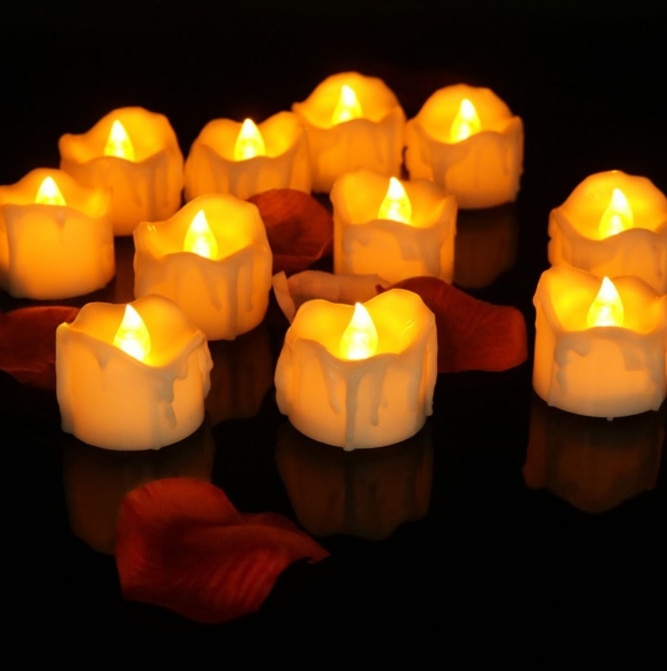 Modern Flickering Indoor Flameless Candles for Home Lighting