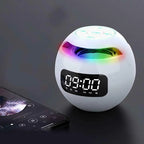 Digital Alarm Clock with Bluetooth Speaker LED Mood Lighting