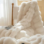 Reversible Textured Blanket for Sofa, Bed or Living Room