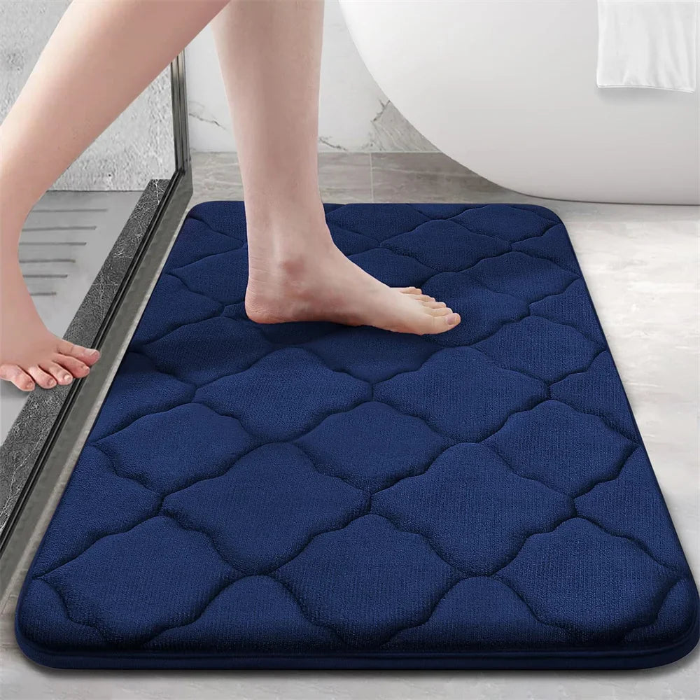 Memory Foam Bath Mat Non-Slip Absorbent Plush Microfiber Bathroom Rug - Image 13