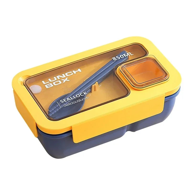 Leak Proof Bento Lunch Box Cutlery Microwave Safe Meal Prep Container - Image 5