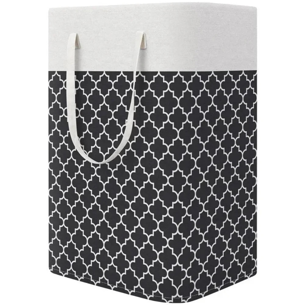 Laundry Hamper 75L Foldable Waterproof Fabric Clothes Basket Handles - Image 5