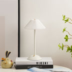 Lunvra - Brass Fabric Cone Table Lamp - Image 3