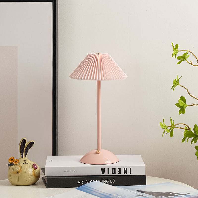 Lunvra - Brass Fabric Cone Table Lamp - Image 4