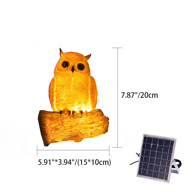 Artistic Solar Bird Outdoor Lights - Garden Animal Sculpture LED Lamp