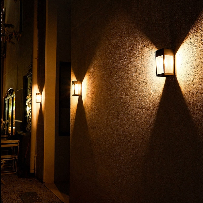 Weatherproof Solar Wall Lamp for Outdoors