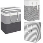 Laundry Hamper 75L Foldable Waterproof Fabric Clothes Basket Handles - Image 10