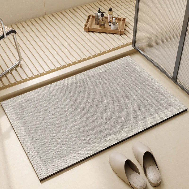 Quick Dry Bath Mat Non Slip Super Absorbent Bathroom Floor Mat