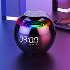Digital Alarm Clock with Bluetooth Speaker LED Mood Lighting