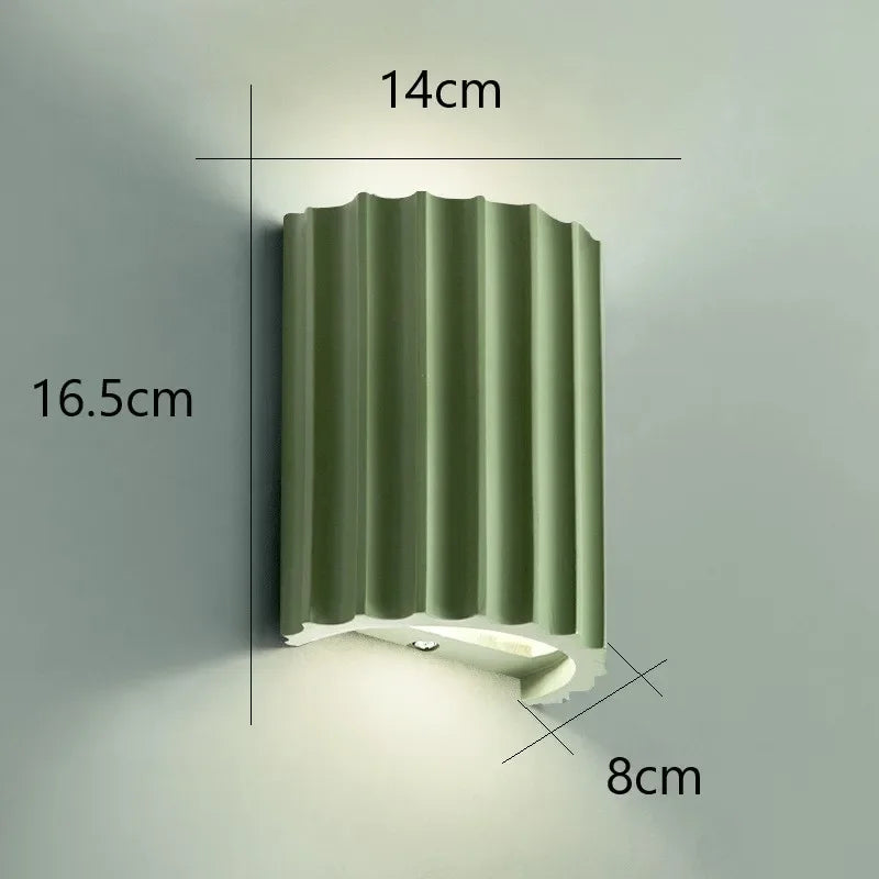 Modern Wall Sconce Nordic Resin Indoor Wall Light Ambient Bedroom Lamp - Image 5