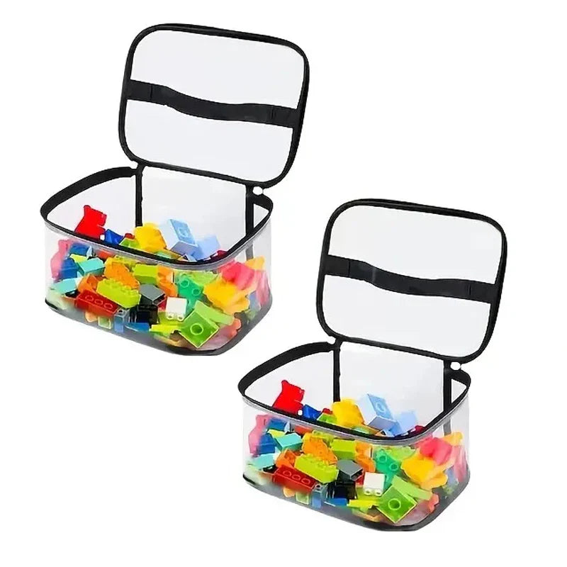 Toy Storage Bag Large Capacity Mesh Organizer Puzzle Block Holder - Image 3