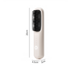 Cordless Hair Straightener Brush Portable Negative Ion Ceramic Hot Comb