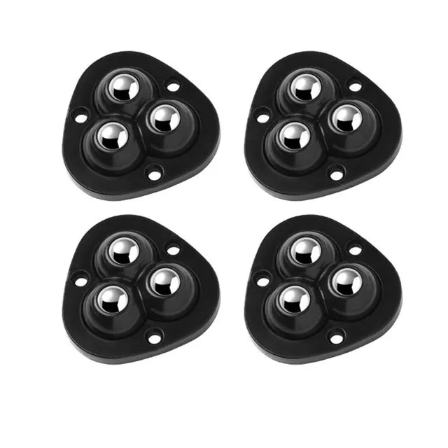 4 Piece Self Adhesive Caster Wheels 360 Degree Swivel