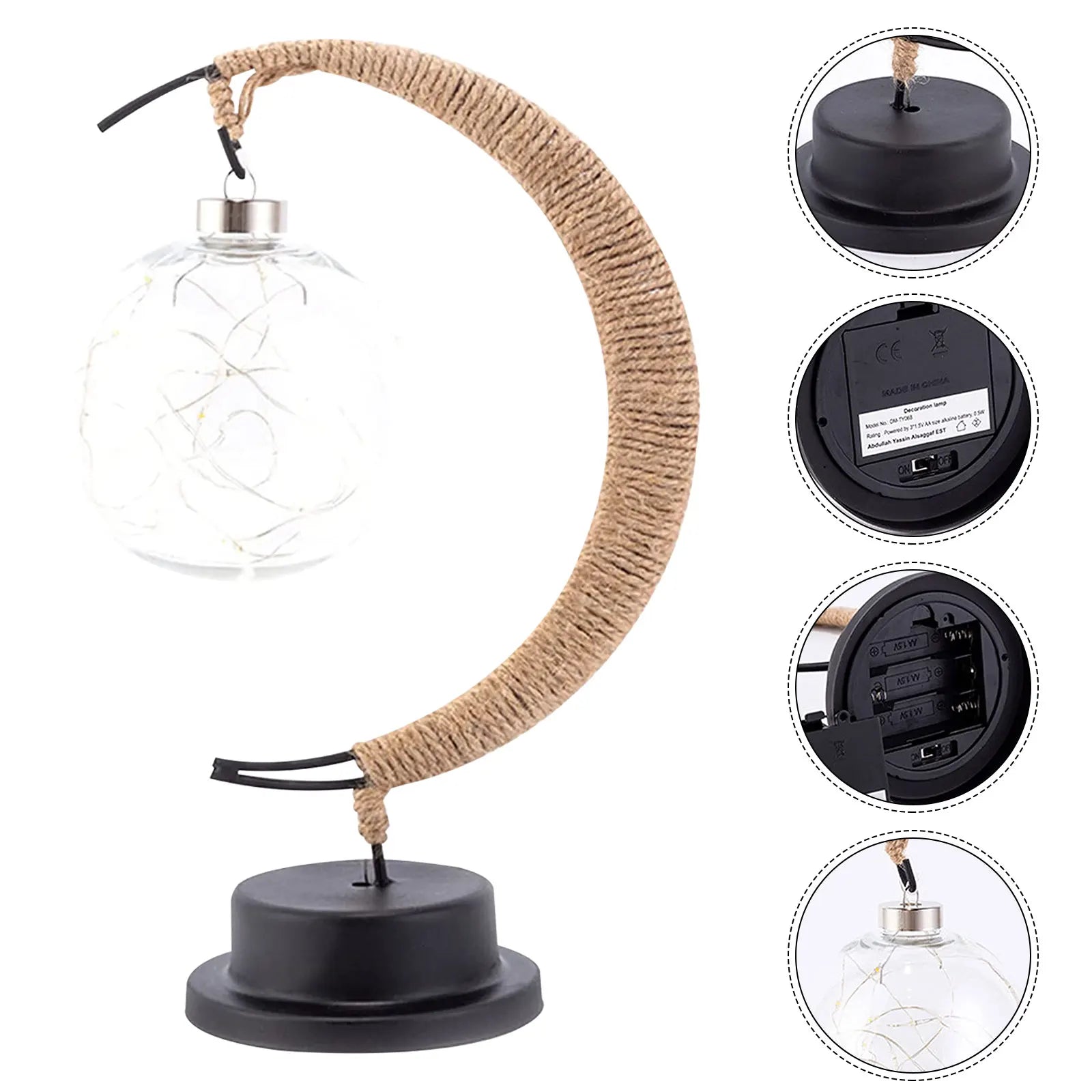 Moon Sphere Table Lamp Warm Ambient Decorative Light