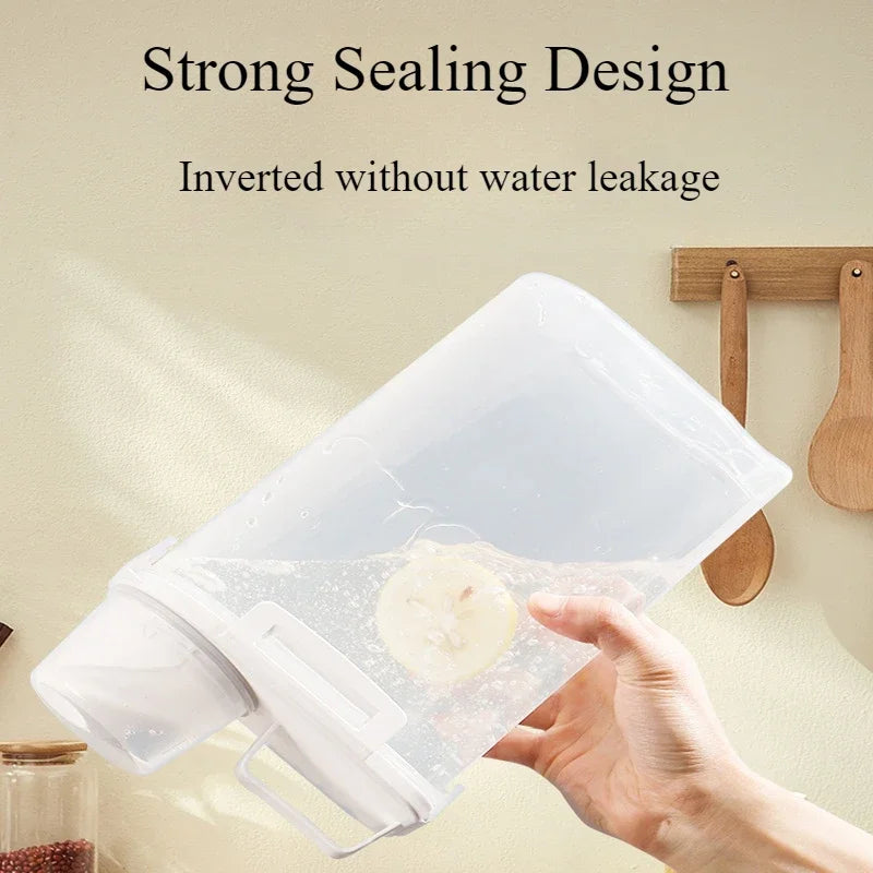 Airtight Food Storage Container Rice Cereal Flour Dispenser Measuring Cup - Image 6