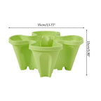 Vertical Stackable Plant Pots with Wheels