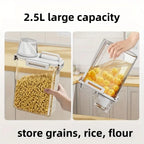 Airtight Food Storage Container Rice Cereal Flour Dispenser Measuring Cup - Image 5