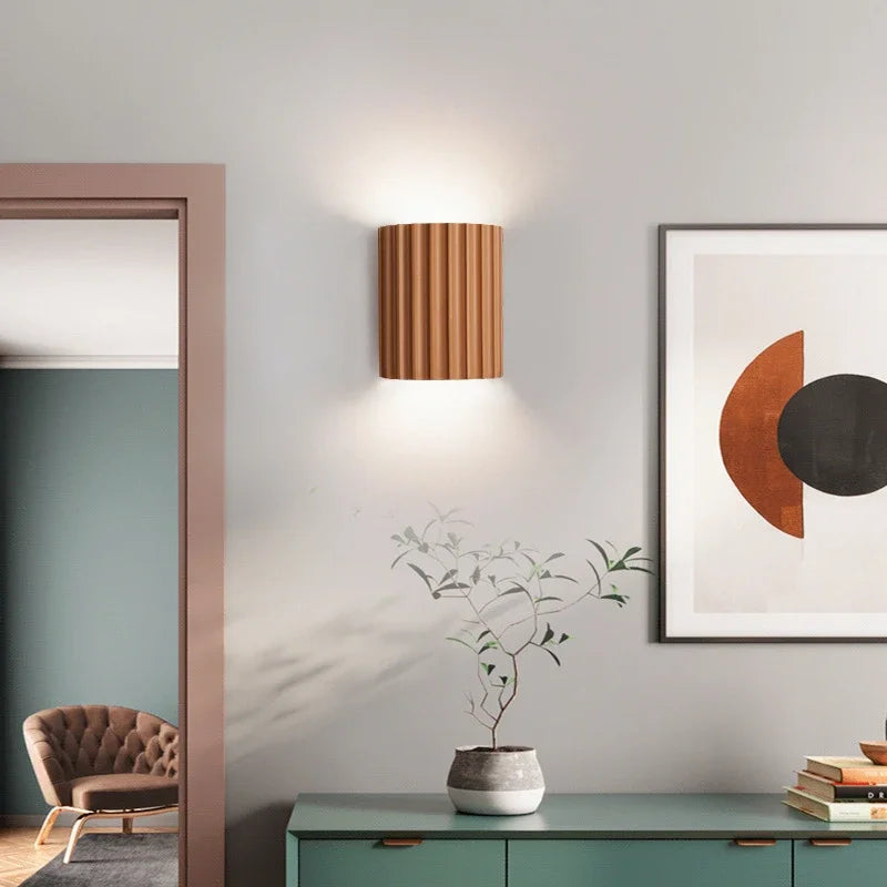 Modern Wall Sconce Nordic Resin Indoor Wall Light Ambient Bedroom Lamp - Image 2