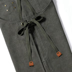 Canvas Apron Unisex Chef Work Apron Pockets Adjustable Durable - Image 3