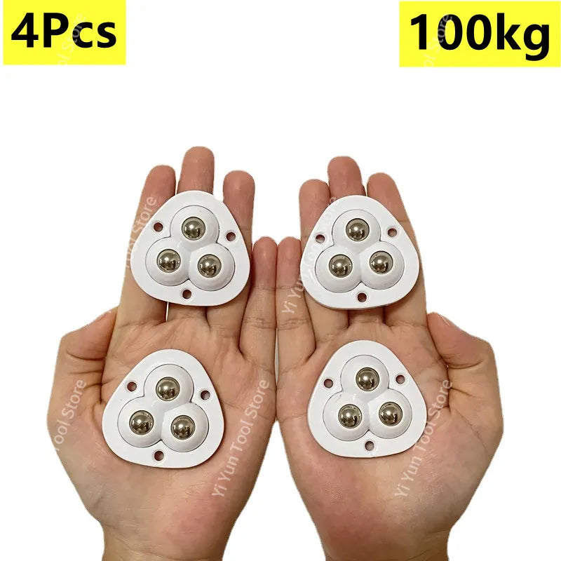 4 Piece Self Adhesive Caster Wheels 360 Degree Swivel - Image 2