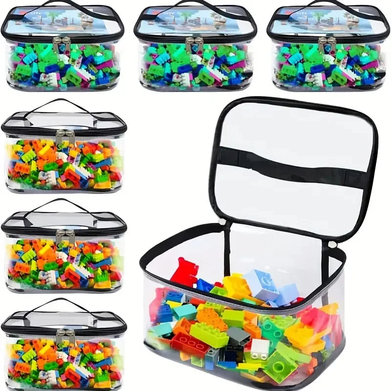 Toy Storage Bag Large Capacity Mesh Organizer Puzzle Block Holder
