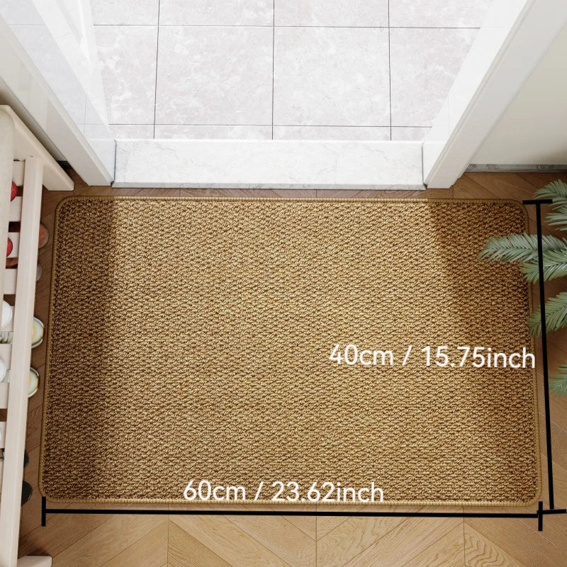 Outdoor Doormat Faux Jute Non Slip Entryway Rug Durable Front Door Mat - Image 6