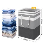 Laundry Hamper 75L Foldable Waterproof Fabric Clothes Basket Handles - Image 9