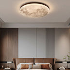 Moon Round Flush Ceiling Light Soft Ambient Indoor Lighting