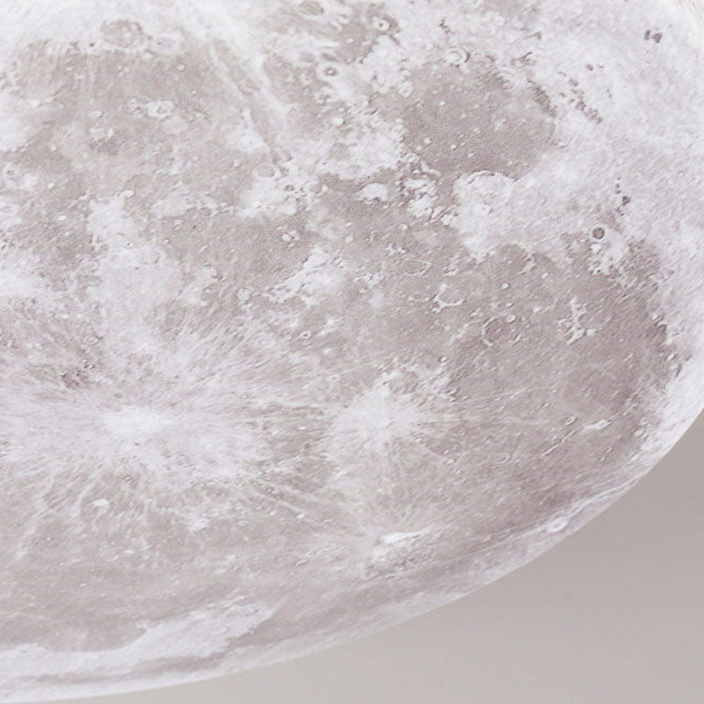 Moon Round Flush Ceiling Light Soft Ambient Indoor Lighting