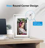 Portable Digital Photo Frame Acrylic IPS Display Rechargeable Home Decor - Image 4