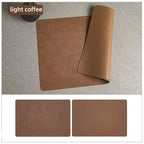 Faux Leather Placemats Waterproof Heat Resistant Double Sided Dining Table Mats - Image 10