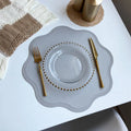 Round Faux Leather Placemats Waterproof Embossed Dining Table Set - Image 6