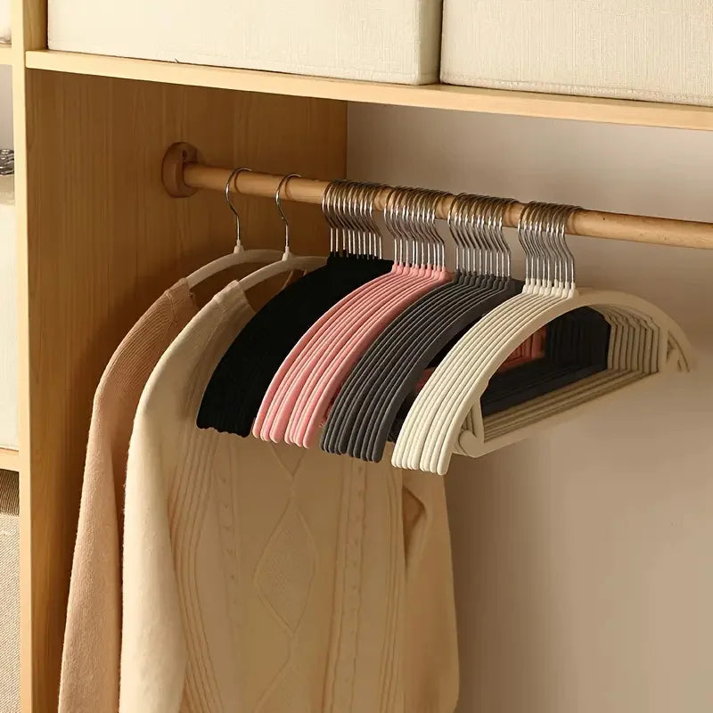 Slimline Closet Organizer Hangers Anti‑Slip Set of 10