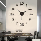 Contemporary Wall Clock Silent Analog Decor for Any Room