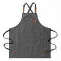 Canvas Apron Unisex Chef Work Apron Pockets Adjustable Durable - Image 7