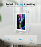 Portable Digital Photo Frame Acrylic IPS Display Rechargeable Home Decor - Image 8