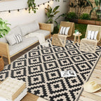 Outdoor Rug Reversible Waterproof Patio Mat Weatherproof Easy Clean - Image 8