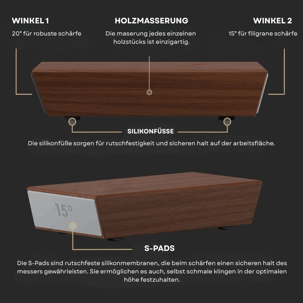 SharpEdge Pro: Diamantbeschichteter Messerschärfer mit ergonomischem Griff & Schleifwinkelführung – für Kochmesser & Alltagsgebrauch - Image 10