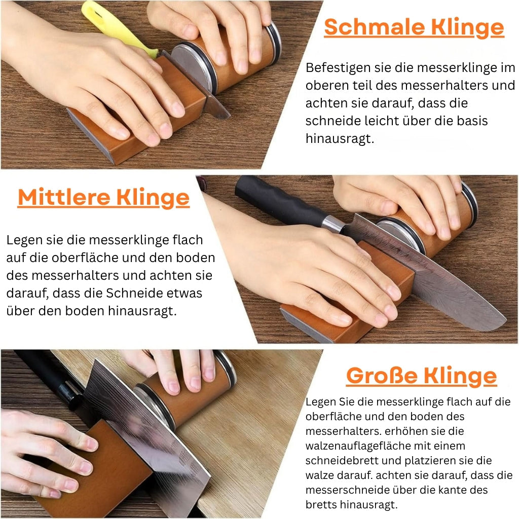 SharpEdge Pro: Diamantbeschichteter Messerschärfer mit ergonomischem Griff & Schleifwinkelführung – für Kochmesser & Alltagsgebrauch - Image 6