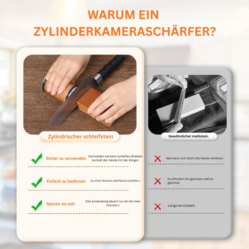 SharpEdge Pro: Diamantbeschichteter Messerschärfer mit ergonomischem Griff & Schleifwinkelführung – für Kochmesser & Alltagsgebrauch - Image 7