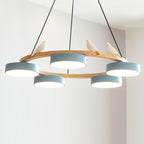 Decorative Bird Chandelier Round LED Hanging Light