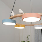 Decorative Bird Chandelier Round LED Hanging Light