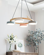 Decorative Bird Chandelier Round LED Hanging Light