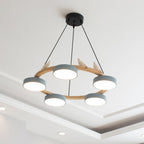 Decorative Bird Chandelier Round LED Hanging Light