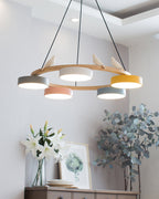 Decorative Bird Chandelier Round LED Hanging Light