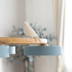 Decorative Bird Chandelier Round LED Hanging Light