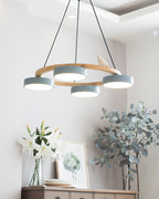 Decorative Bird Chandelier Round LED Hanging Light