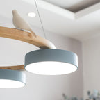 Decorative Bird Chandelier Round LED Hanging Light