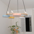 Decorative Bird Chandelier Round LED Hanging Light